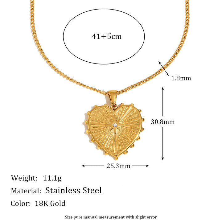 Wholesale O-shaped chain featuring the sun moon and stars Stainless Steel Necklace