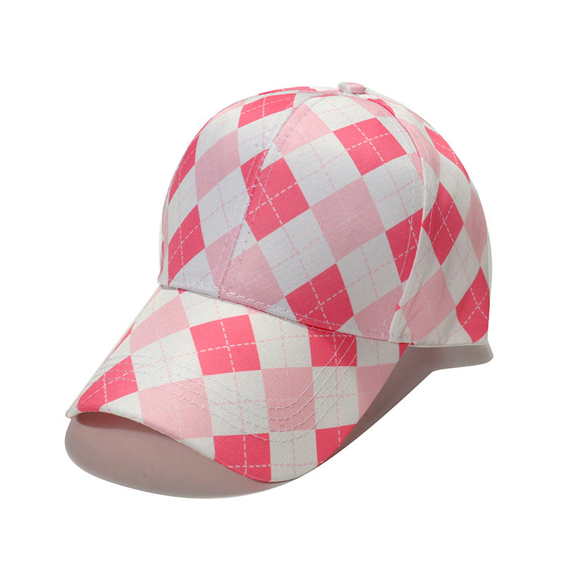 Wholesale Polyester Checkerboard Baseball Cap