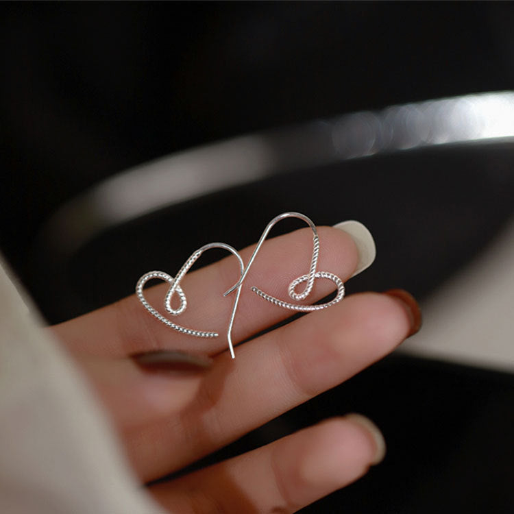 Wholesale 925 Sterling Silver Heart Earrings