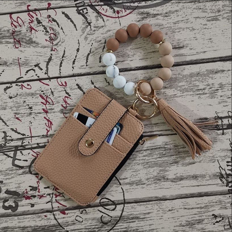 Wholesale Silicone leather wallet  Keychains