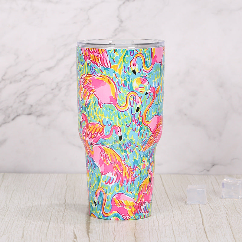 Wholesale 30oz Stainless Steel Large Capacity Dazzling Starry Sky Ice Bomber Cup