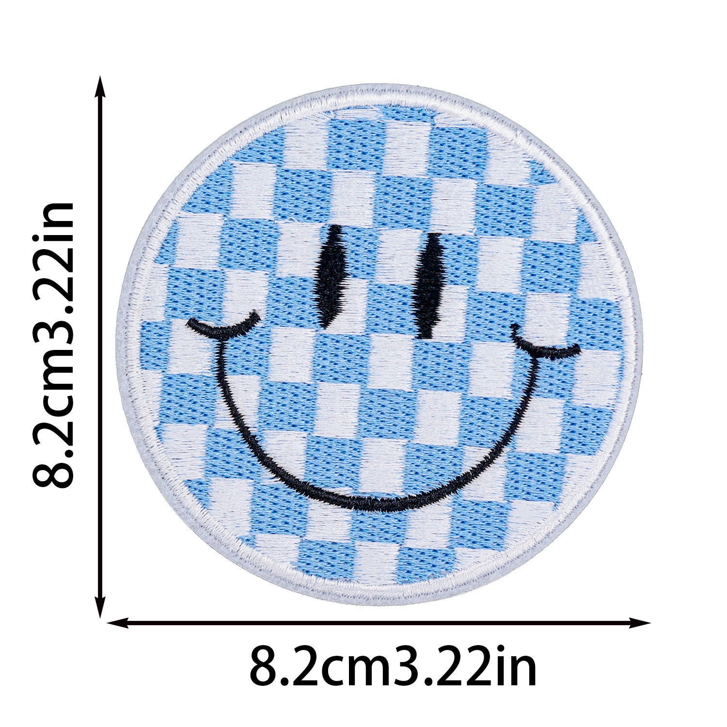 Wholesale Smiley Face Embroider Cloth Stickers Cartoon Round Embroider Stickers
