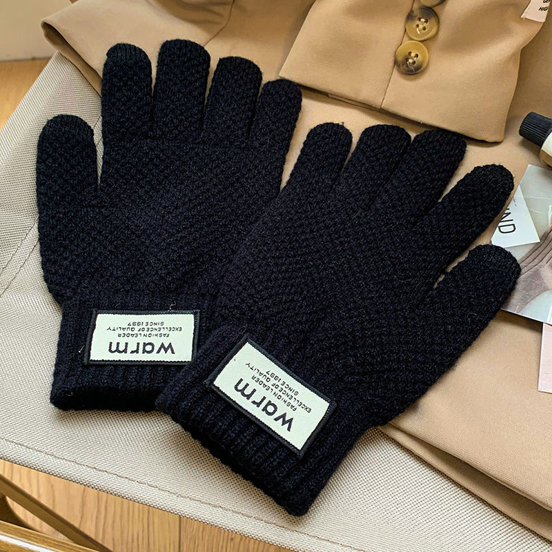 Wholesale Warm and Cold Resistant Knitted Wool Touch Screen Gloves