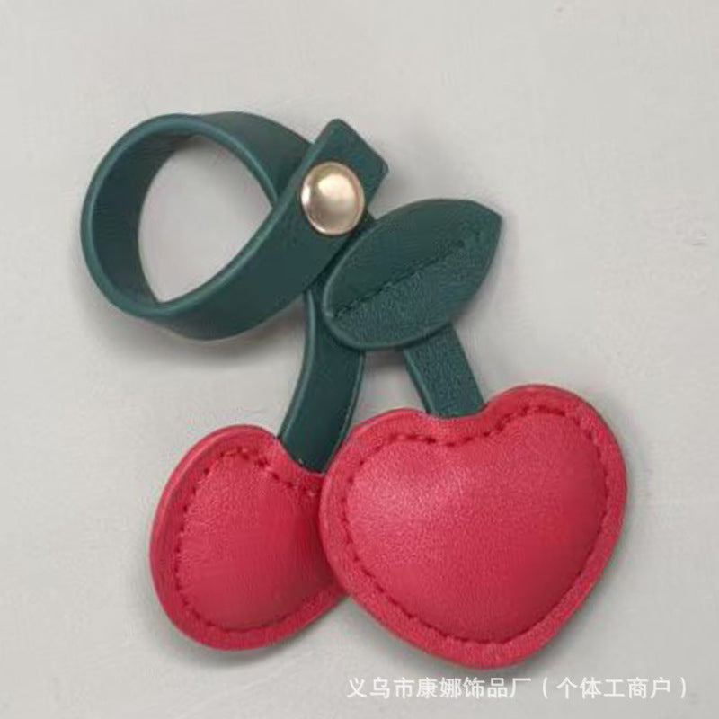 Leather cherry pendant cherry retro hanging ornaments