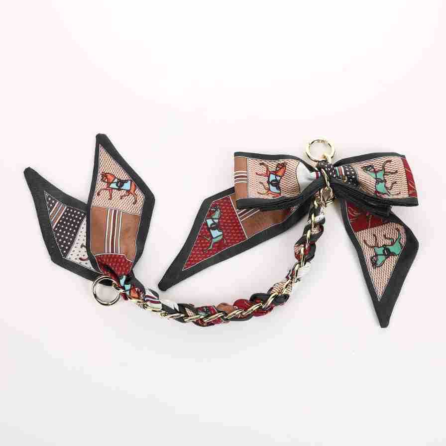 Wholesale Swallowtail Bow Metal Chain Keychain