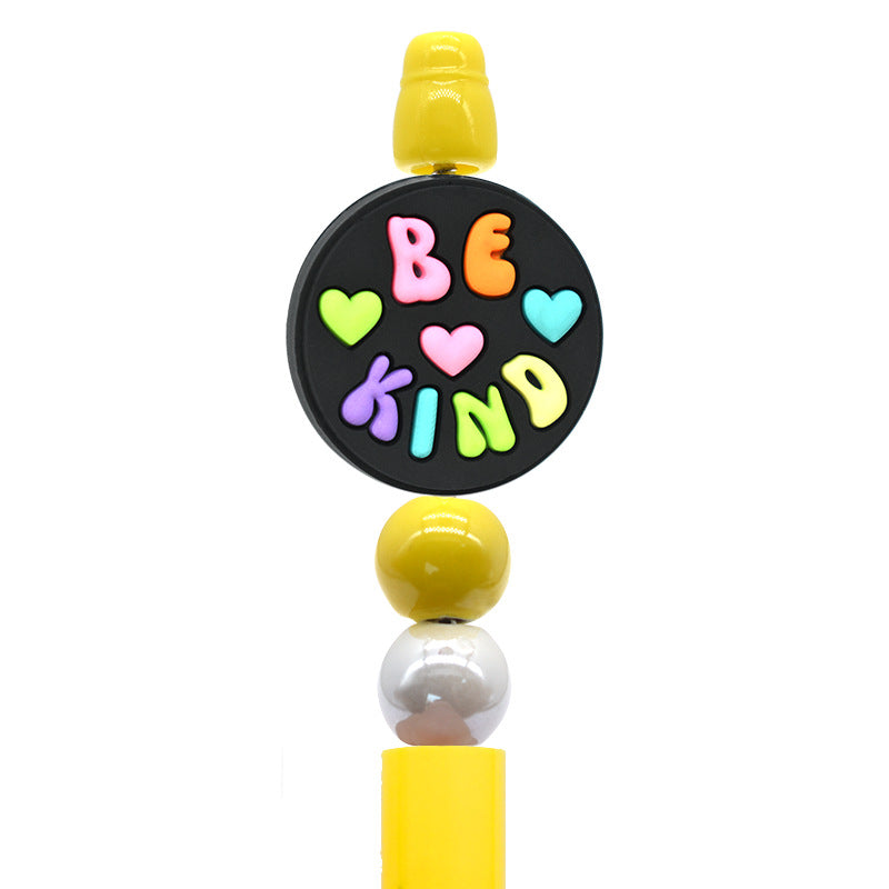 Wholesale 100pcs Creative Cartoon pen beaded PVC soft glue pen beads