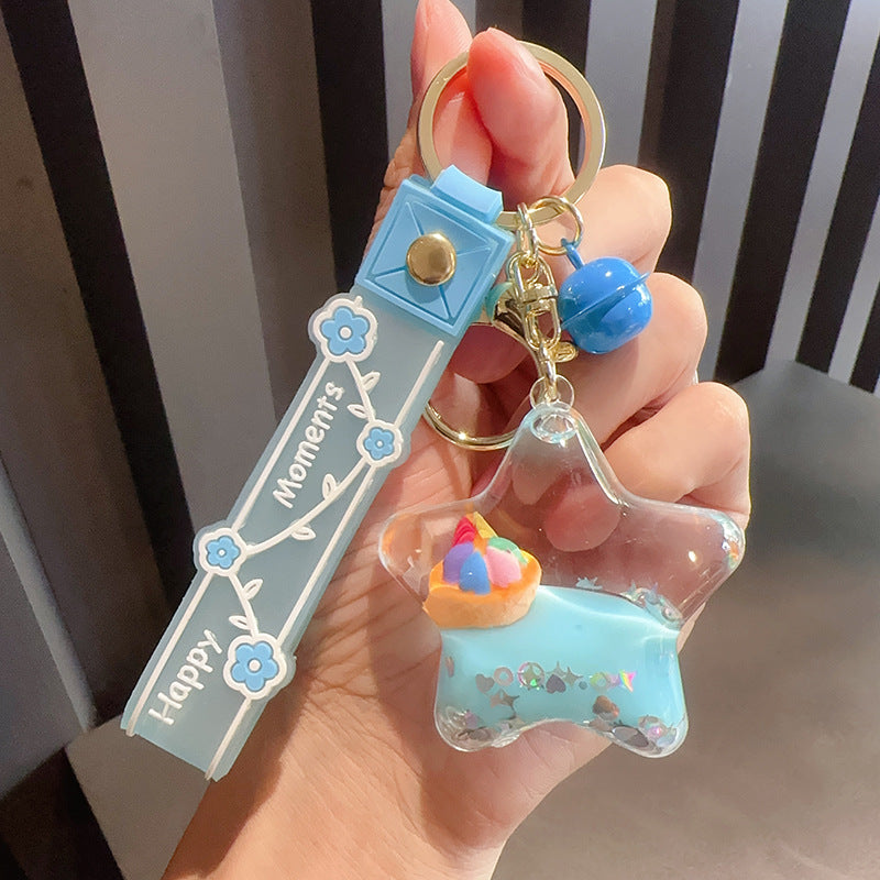 Fruta acrílica al por mayor de aceite estrella de cinco puntas y botella de deriva