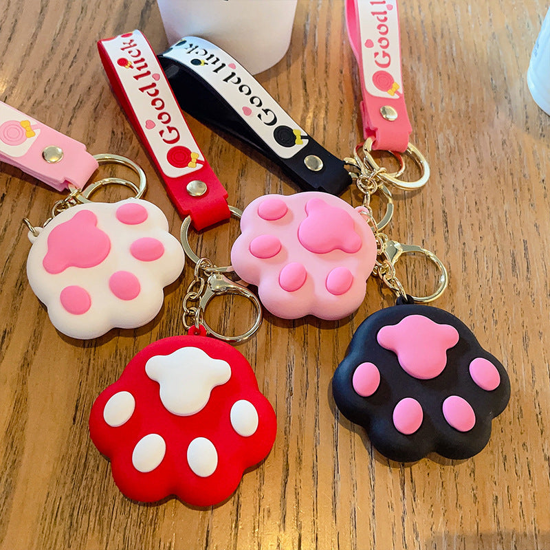 Wholesale PVC Cat Claw Keychains