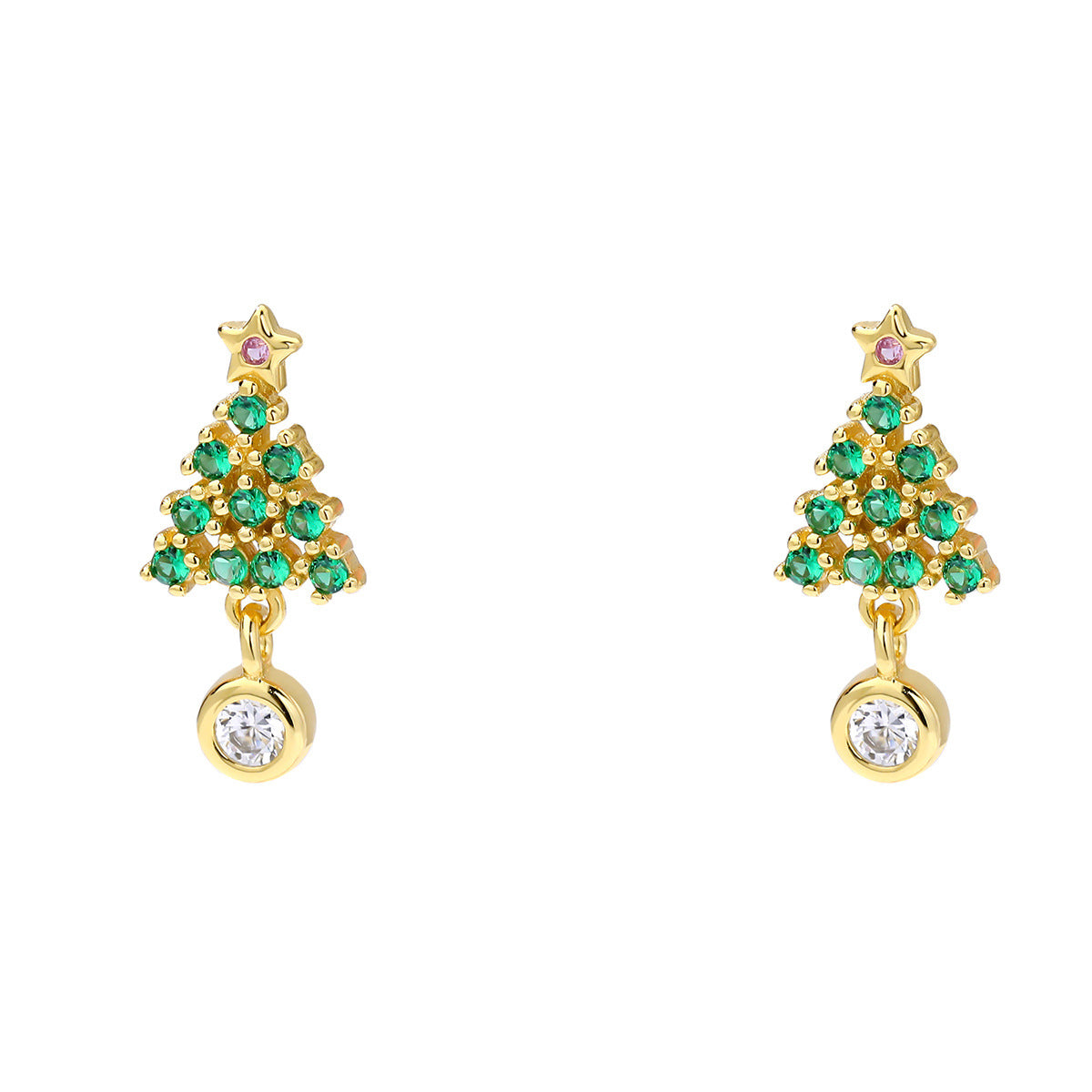 Wholesale Christmas tree earrings