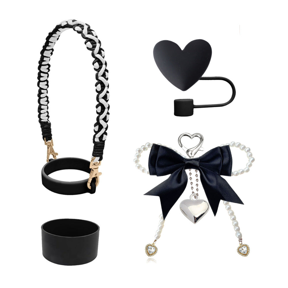 Wholesale Bowknot Pearl Phone Chain Love Straw Hat