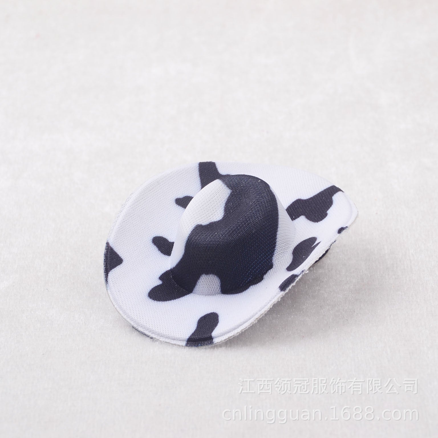 Wholesale Black and white block print toy cowboy hat toy doll hat eva hat 6.8cm