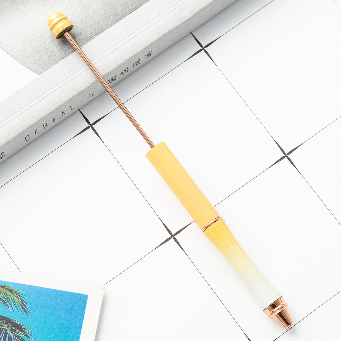 Wholesale Rose Gold Metal  DIY Beadable Pen Ballpoint Pen