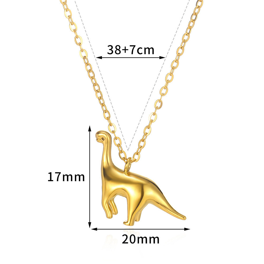 Wholesale Dinosaur Series Pendant Necklace Personalized Stainless Steel Pendant