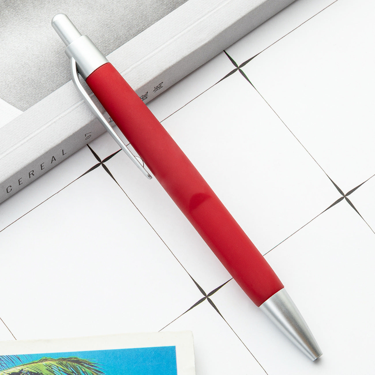 Wholesale Color Spray Glue Push-button Customizable Plastic Ballpoint Pens