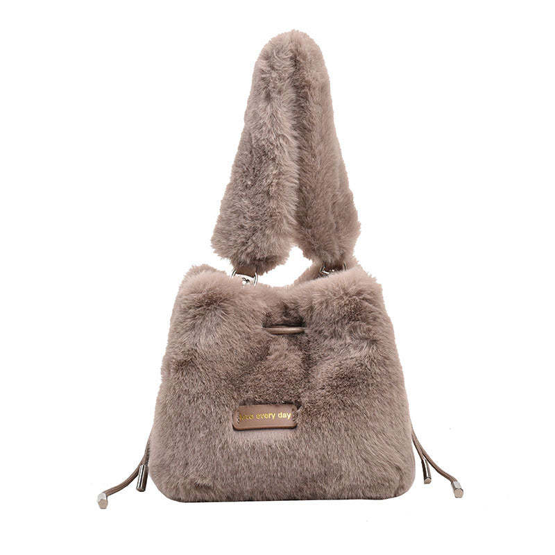 Wholesale 2023 Autumn and Winter Plush Hand Chain Crossbody Bag
