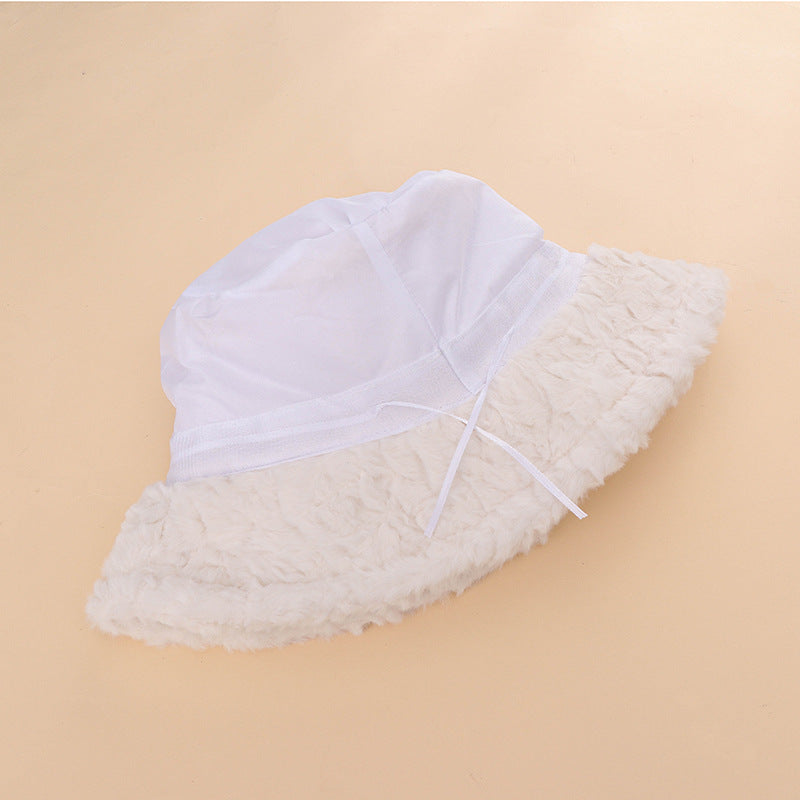 Wholesale Plush Warm Star Bucket Hat