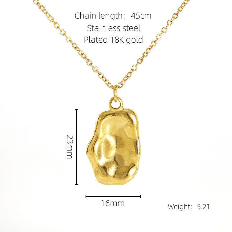 Wholesale Personalized Rose Titanium Steel Clavicle Necklace