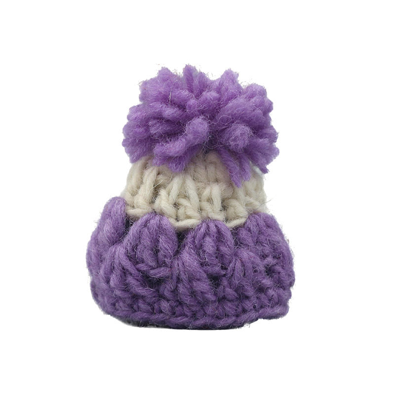 Wholesale 2pcs Cartoon Doll Woolen Hat Doll Accessories