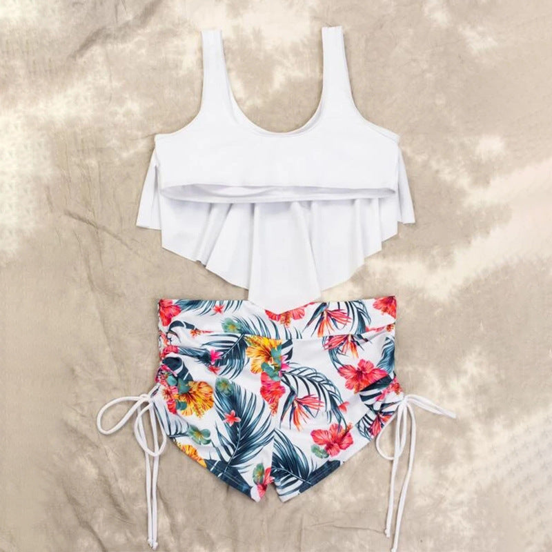 Wholesale Conservative Split Printed Swimwear