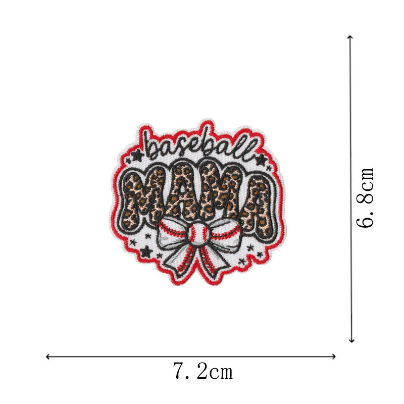 Wholesale Bow Cartoon Baseball DIY Patches