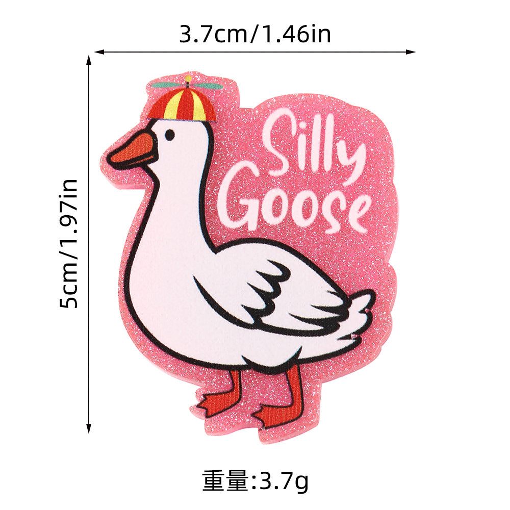 Wholesale 10pcs Cartoon of funny animals Acrylic Flatback