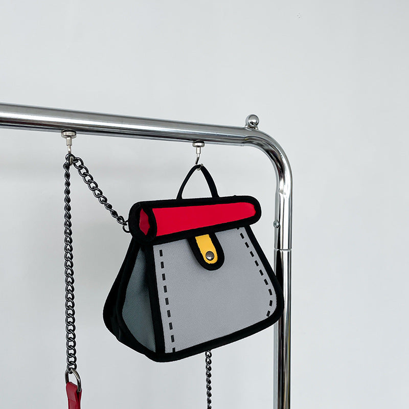 Wholesale Anime Canvas Bag Chain Crossbody Shoulder Bag