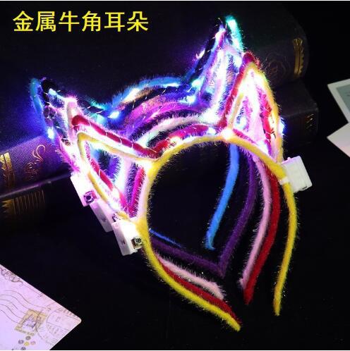 Wholesale Luminous Crown Ear Iron Headband