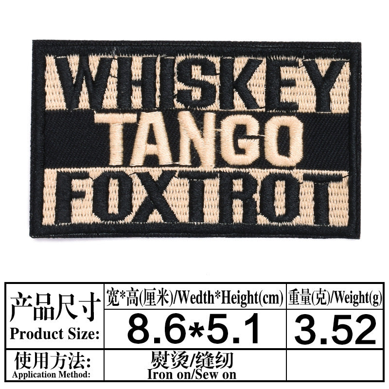Wholesale Black White Letter Embroidery Patch Chic Decorative Cloth Badge For Jeans Party Craft Supply
