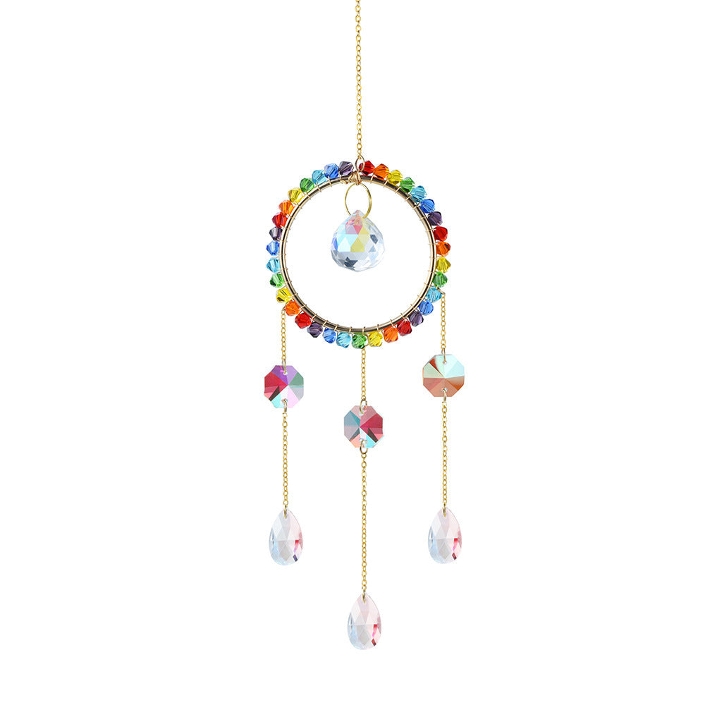 Wholesale rainbow stars and moon four-piece window chimes