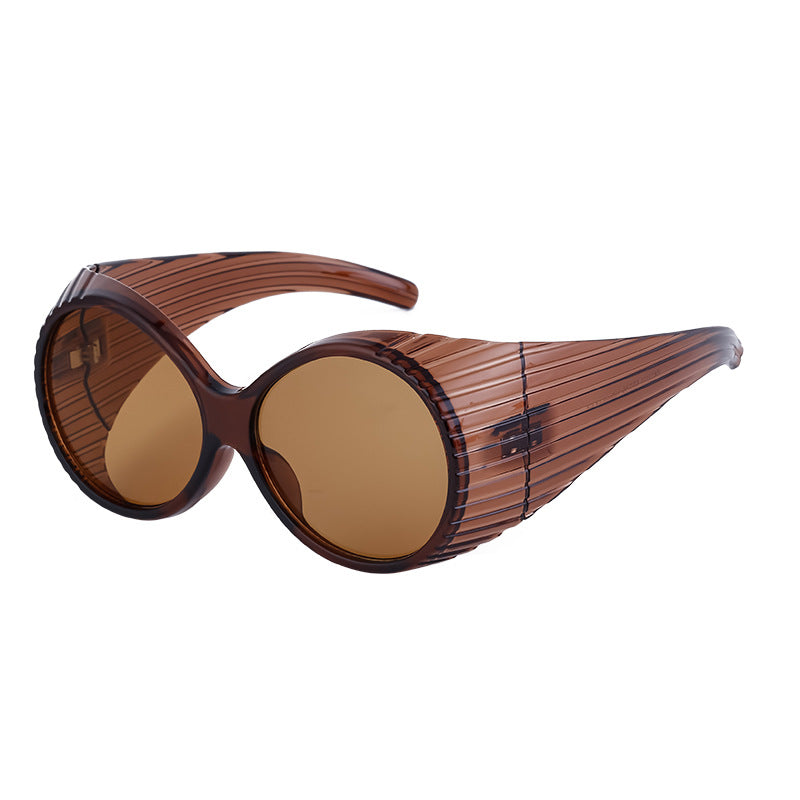 Wholesale PC Oval Large Frame Women's Sunglasses
