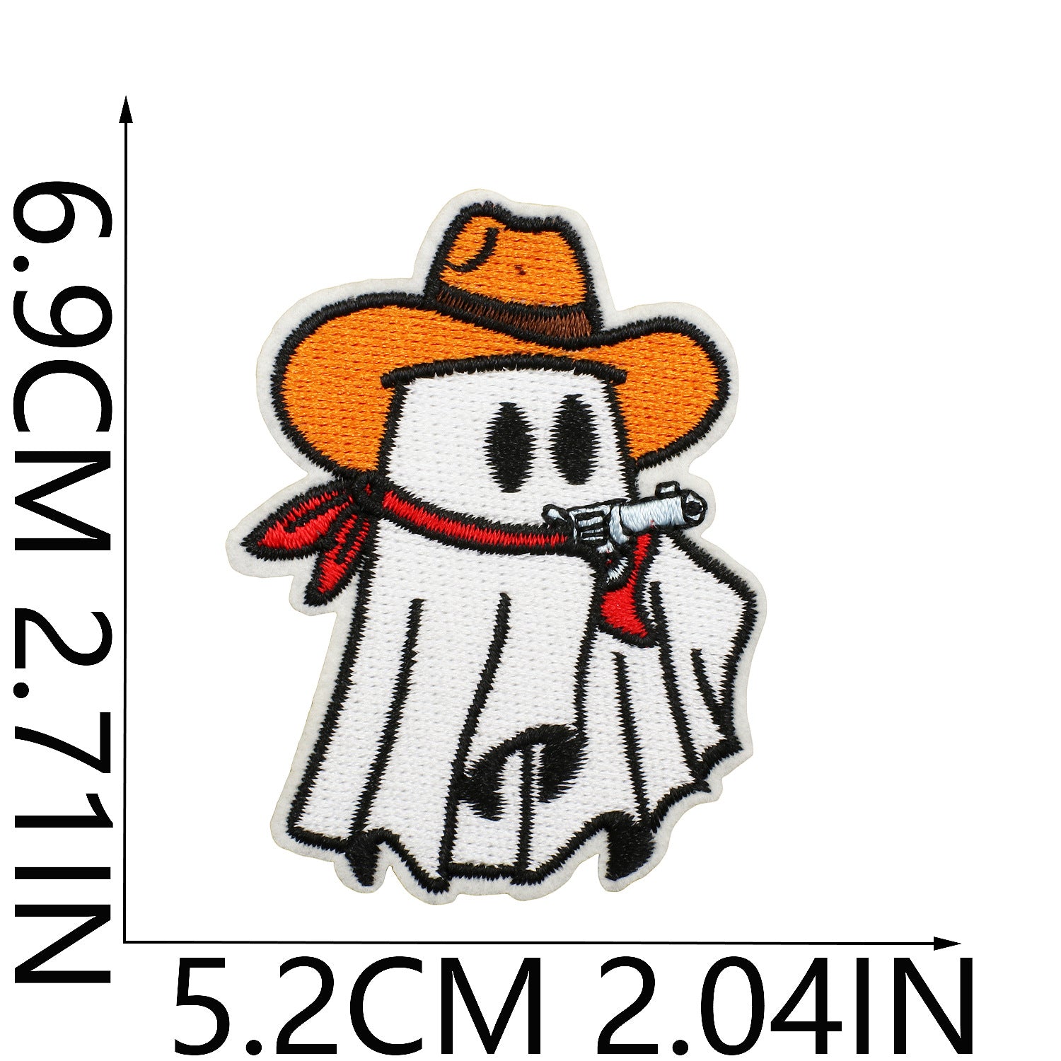 Wholesale  Ghost Witch Embroidered Patches For Clothing Bicycle Bag Decorative Gift
