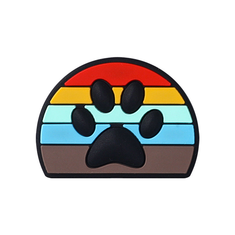 Wholesale  20pcs   Love Dog Silicone Beads  Focal Beads