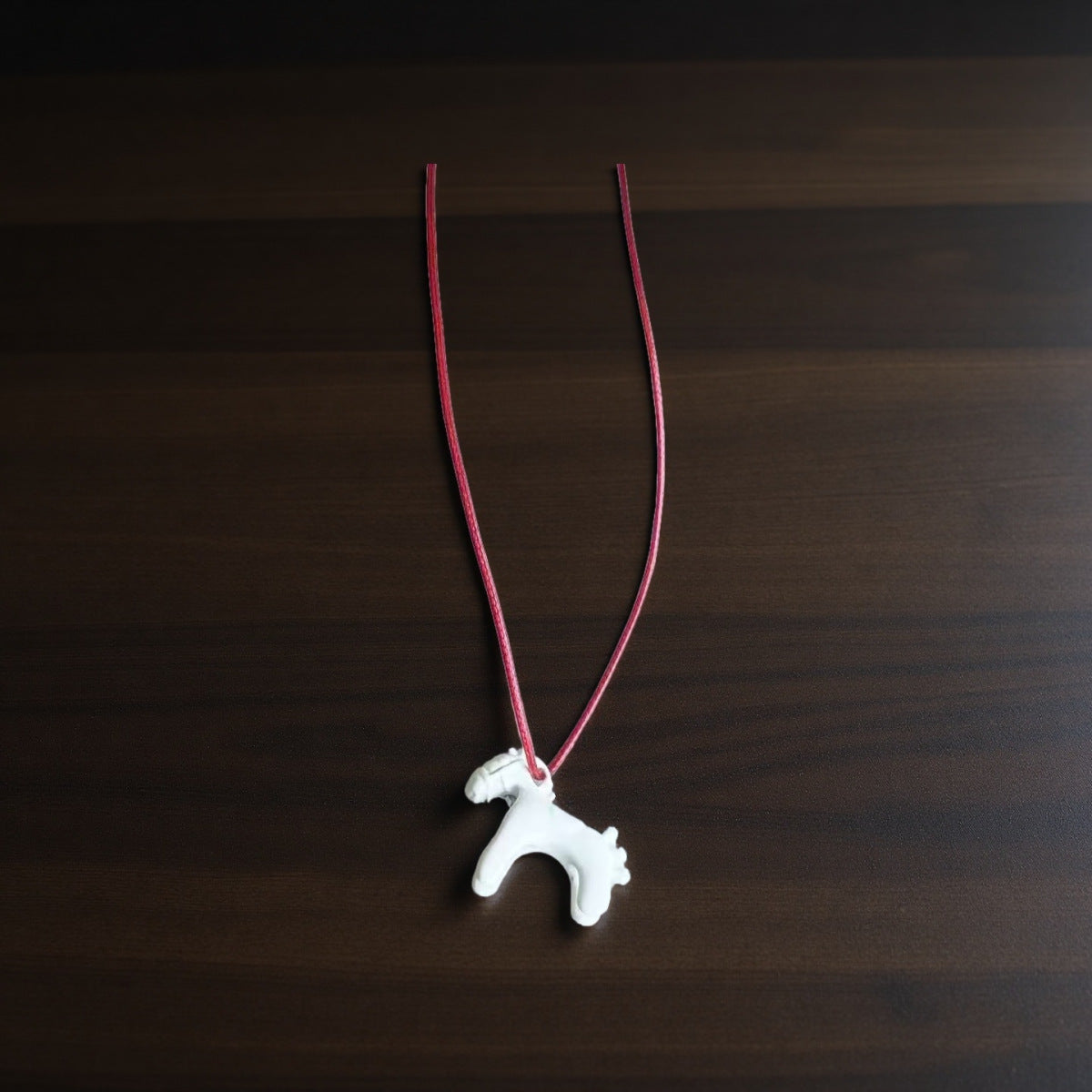 Wholesale Cute Colorful Horse Inlaid Diamond Pendant Necklace