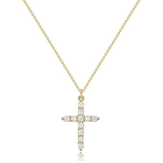Wholesale Cross Necklace Temperament Gold Pendant Necklace