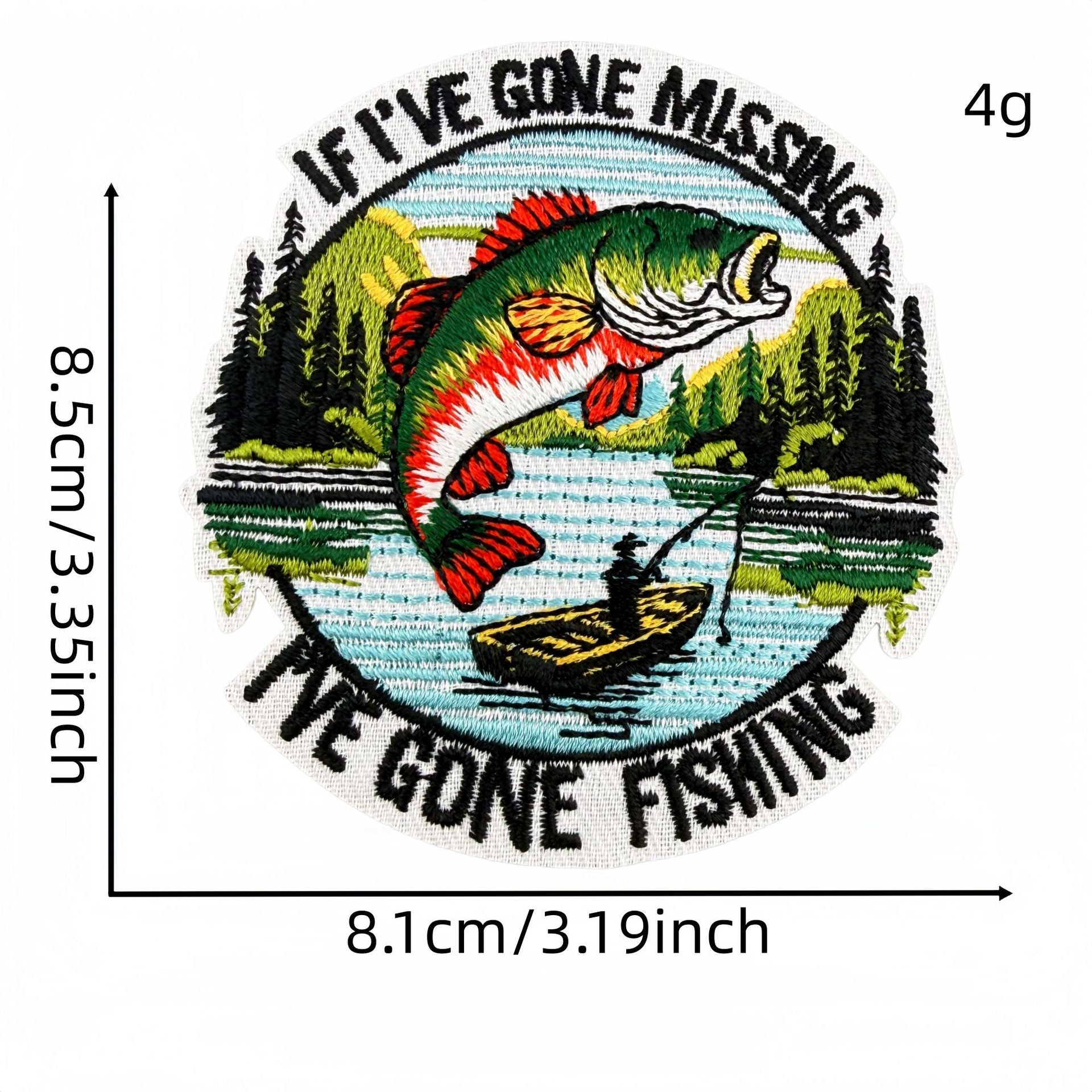 Wholesale 20 Pack Fishing Themed Embroidered Patches Cartoon Iron On Stickers For Clothing Decoration DIY Craft