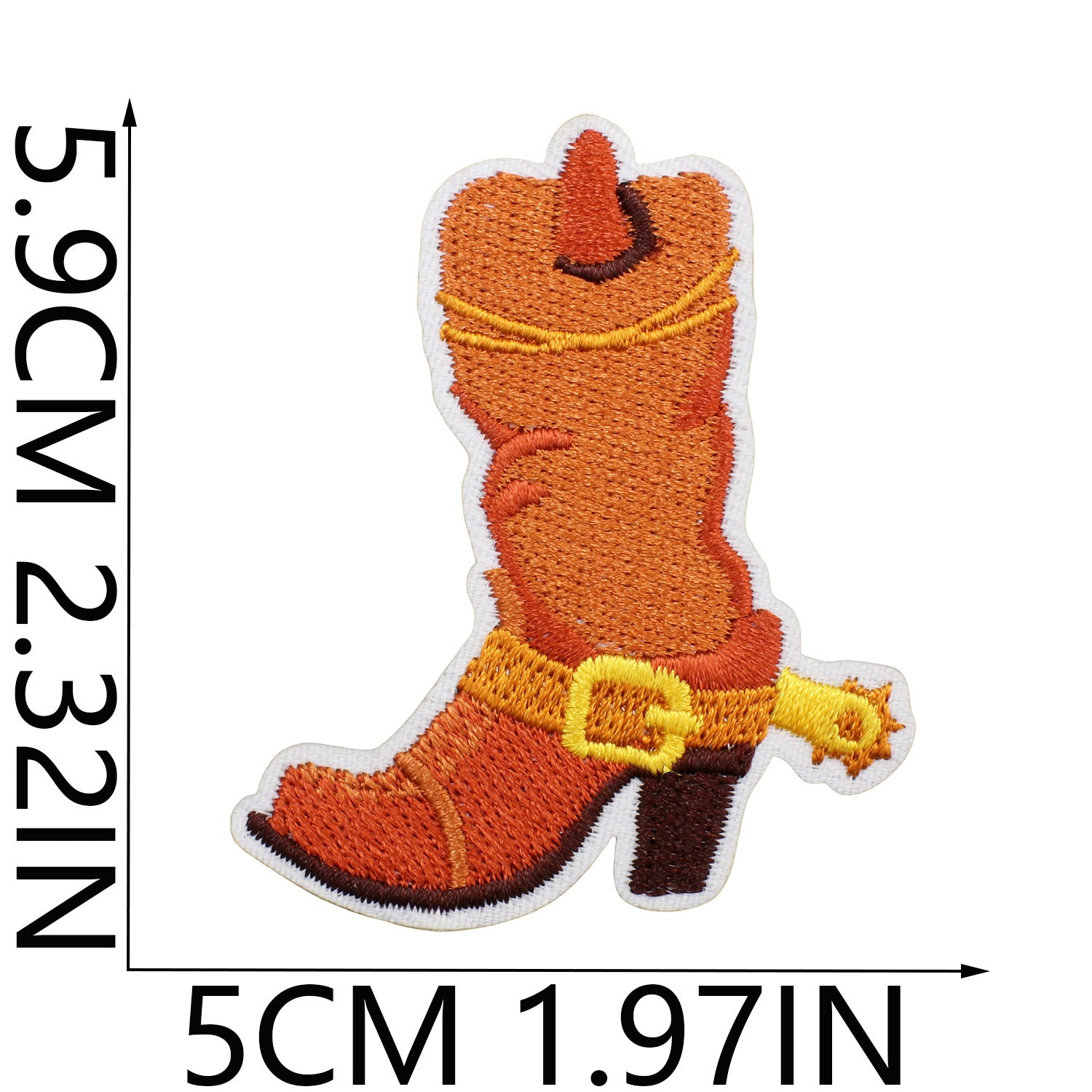 Wholesale Western Cowboy Embroidered Iron On Patch Pistol Horse Buffalo Cactus Motif For Men S Fashion Apparel