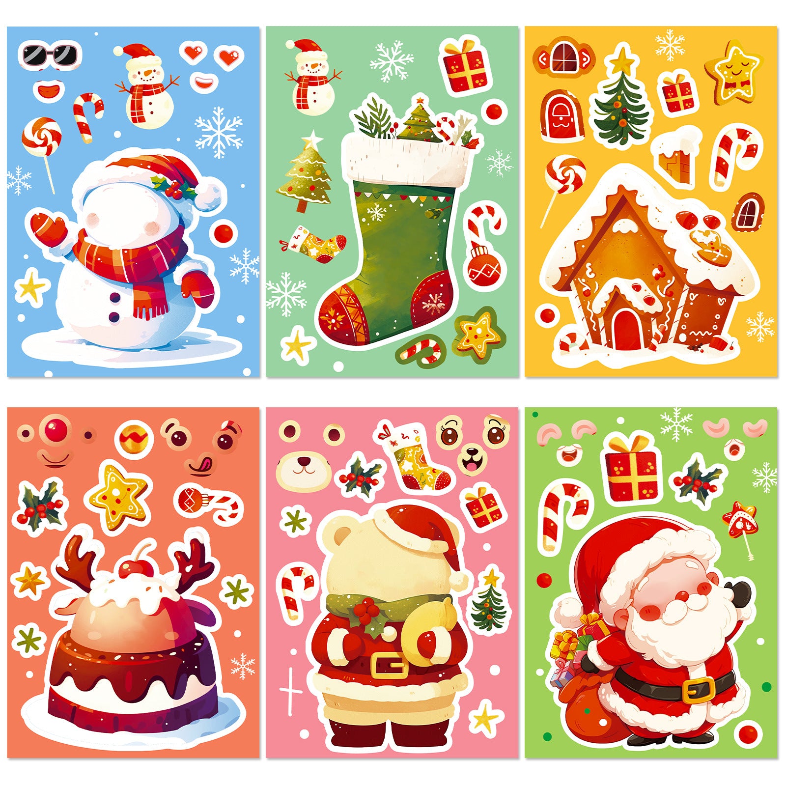 Wholesale Christmas Jigsaw Puzzle 6 Sheets(6pcs)