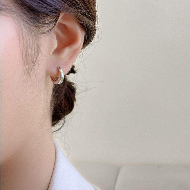 Wholesale Sterling Silver Flower Women's Niche Fashion Elegant Earrings