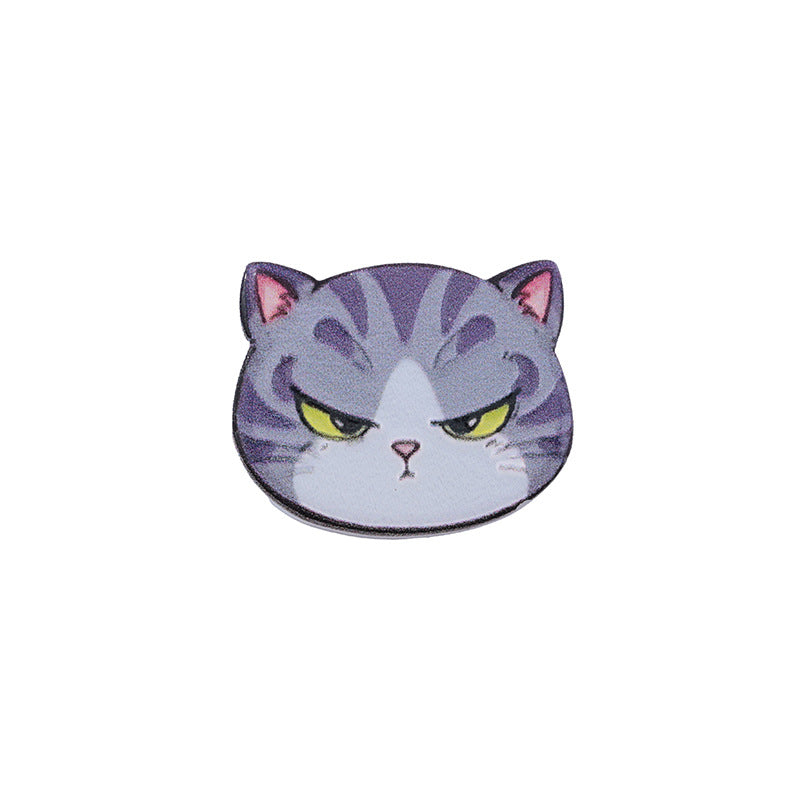 Wholesale 10pcs Beaded Pen Beads DIY Acrylic Cat Relief Phone Chain Beads