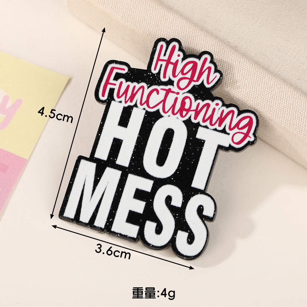 Wholesale  10pcs English Letters Powder Board Patch DIY Jewelry