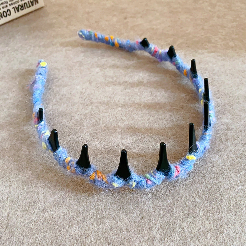 Wholesale Full of diamonds, super sparkling, elegant, fashionable and versatile colored diamond hair pressing headband