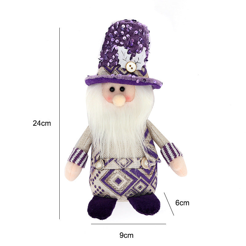 Wholesale Christmas Doll Knitted Pointed Hat Sitting Decoration
