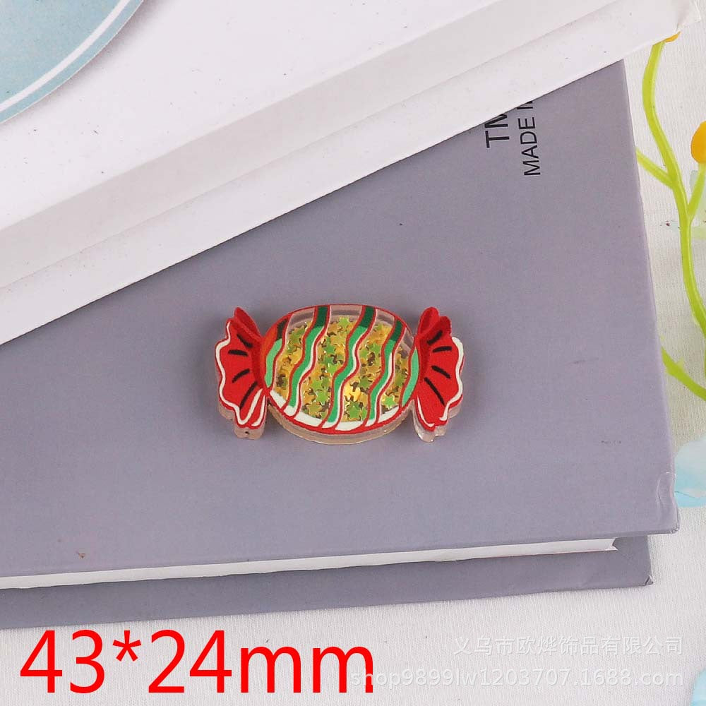 Wholesale 10pcs Cartoon AcrylicJewelry Accessories DIY Patch FlatBack