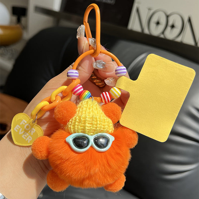 Wholesale Wholesale cute Rex rabbit fur briquettes bag pendants