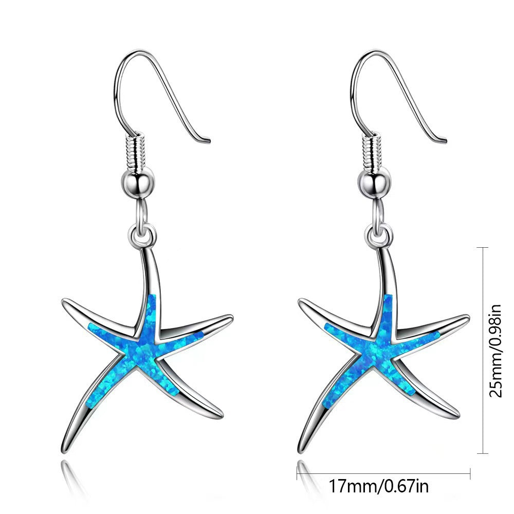 Wholesale Elongated starfish earrings