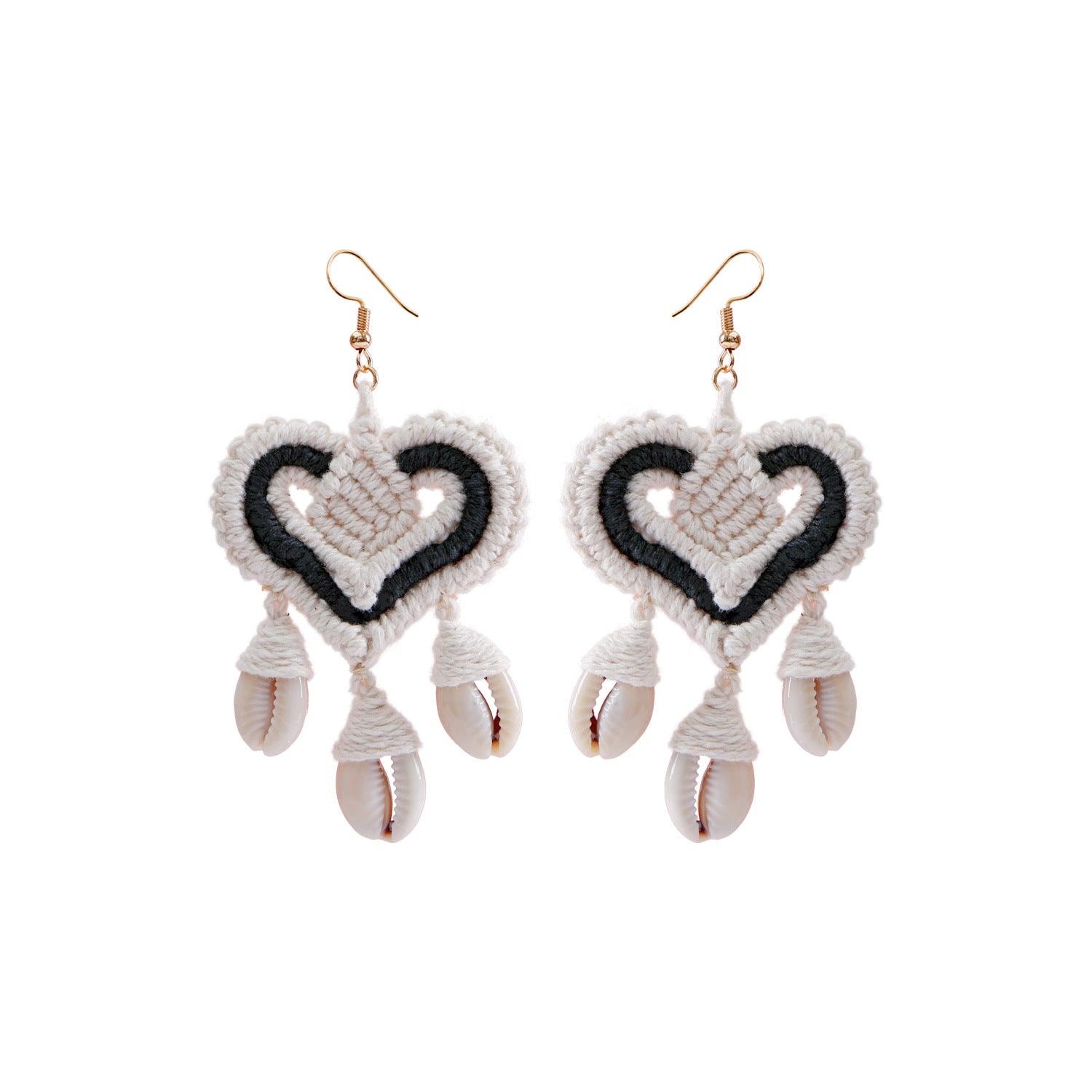 Wholesale Holiday-inspired hand-beaded Bohemian rice bead earrings