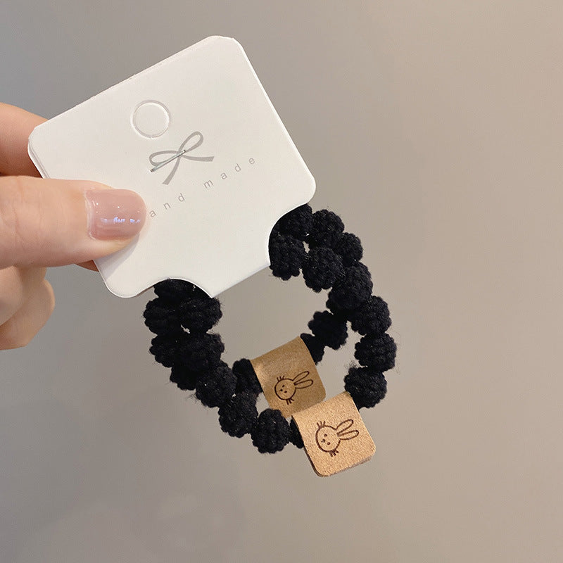 Wholesale Cute Patch Bunny Hair Ties