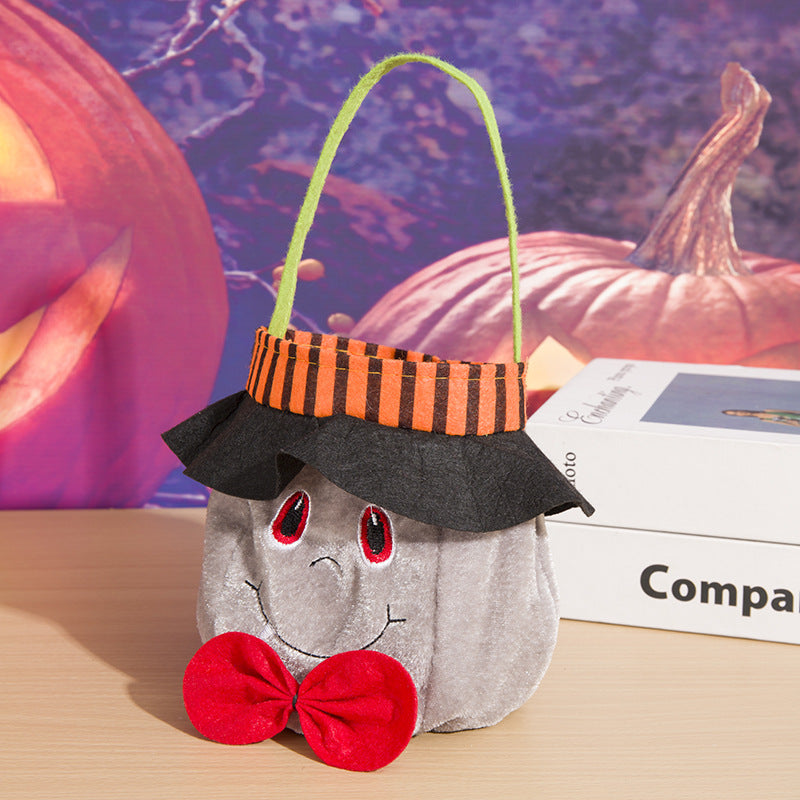 Wholesale Halloween Decorations, Witch Pumpkin Tote Bags Candy Cloth Bag