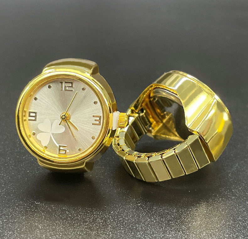 Wholesale [Ring watch] personalized men and women Mini couple quartz ring watch