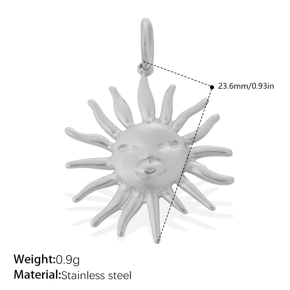 Wholesale Sun,  Moon,  Stars,  Sun,  Heart Bracelet Necklace Pendant Stainless Steel